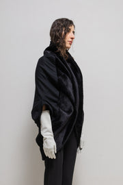 JUNYA WATANABE - FW08 Wool cocoon coat with faux fur trim (runway)