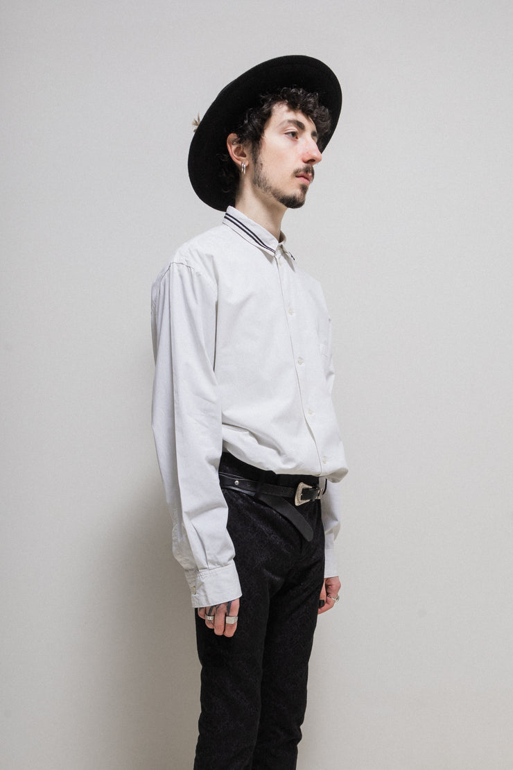 (Pre Sale) YOHJI YAMAMOTO GOTHIC - 1990’s Oversized cotton shirt with collar piping