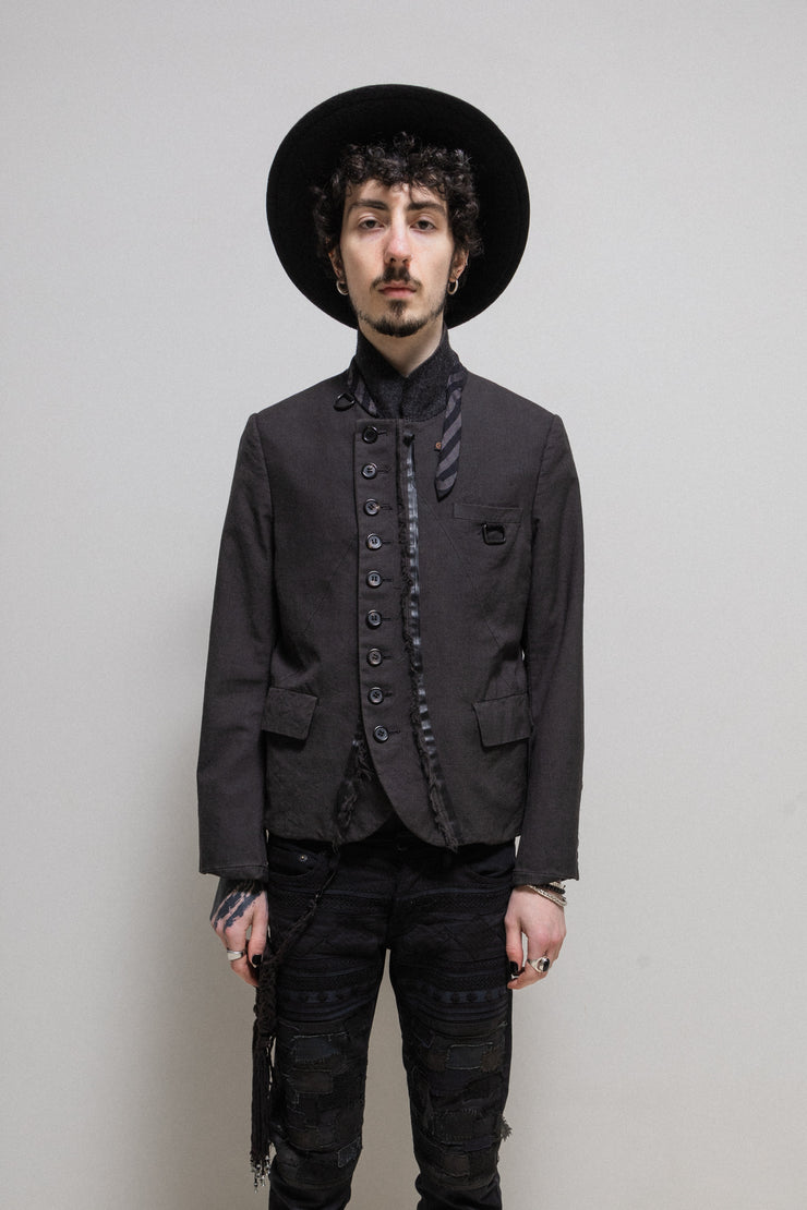 UNDERCOVER - FW06 "GURU GURU" Wool jacket with buttoning details and frayed piping