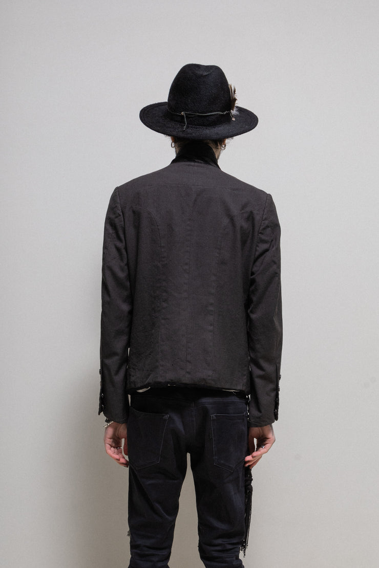 UNDERCOVER - FW06 "GURU GURU" Wool jacket with buttoning details and frayed piping