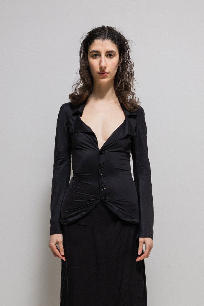 JUNYA WATANABE - SS04 Stretch light jacket with button up