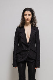 IF SIX WAS NINE - JK-Escargot glitter pinstripe jacket