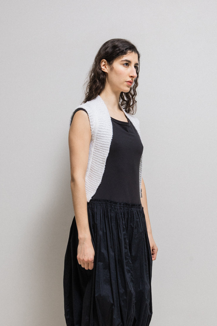 ANN DEMEULEMEESTER - Cotton knitted vest