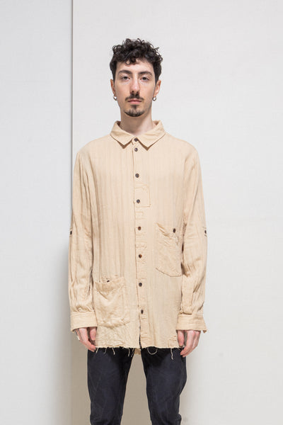 美品 Aleksandr Manamis long linen shirts Ⅲ ALEKSANDR MANAMIS – L'OBSCUR