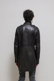 (New arrival) SHARE SPIRIT - Sheep leather jacket with reversed pockets and zipper details