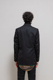 UNDERCOVER - FW01 "D.A.V.F" Wool jacket with back gem embellishments