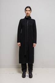 UNDERCOVER - FW06 "GURU-GURU" Angora wool long jacket with scarf collar