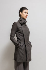 (New Arrival) RICK OWENS - FW11 "LIMO" Long lamb leather high neck jacket