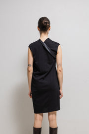 (New Arrival) RICK OWENS - FW14 "MOODY" Cotton dress with lamb leather details