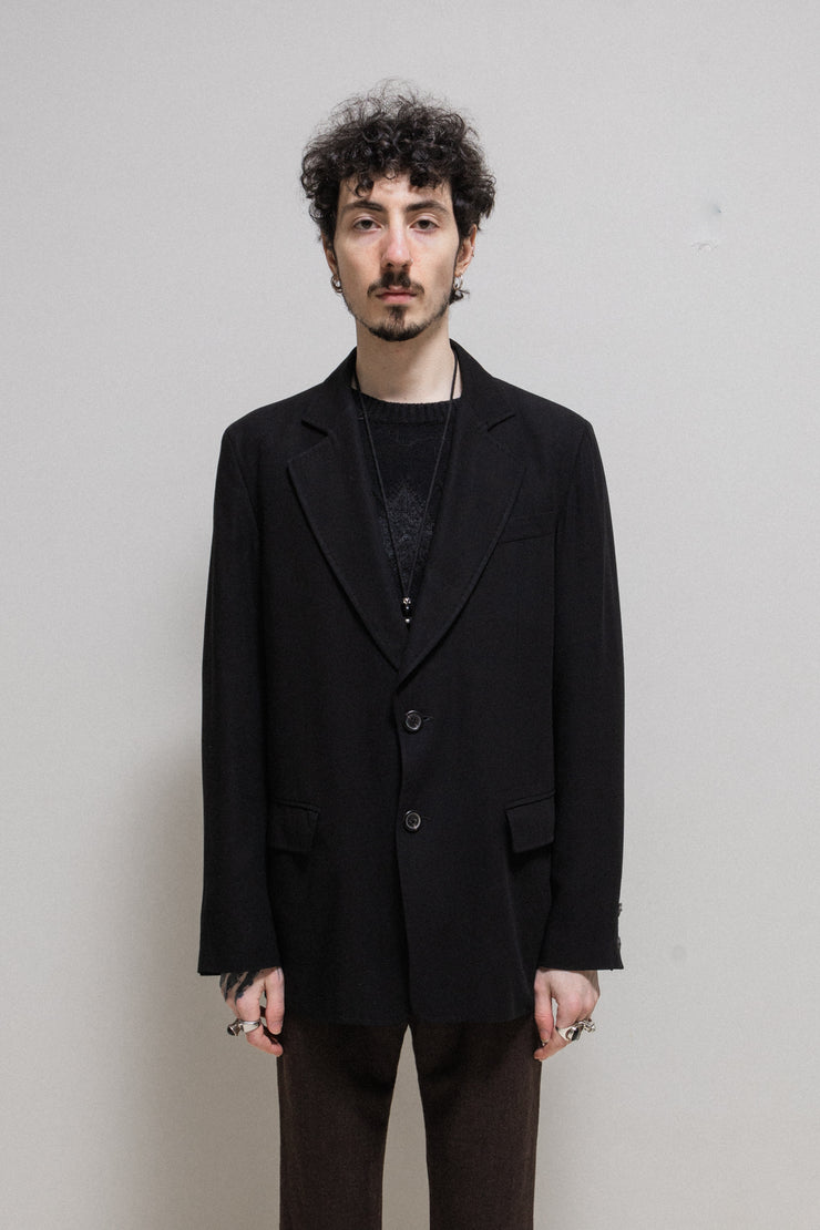 ANN DEMEULEMEESTER - SS00 Relaxed two buttons costume jacket (runway)