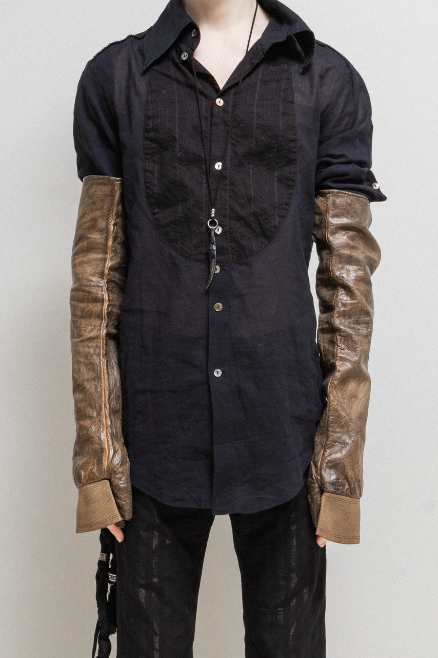 CAROL CHRISTIAN POELL - Extra long single finger leather gloves