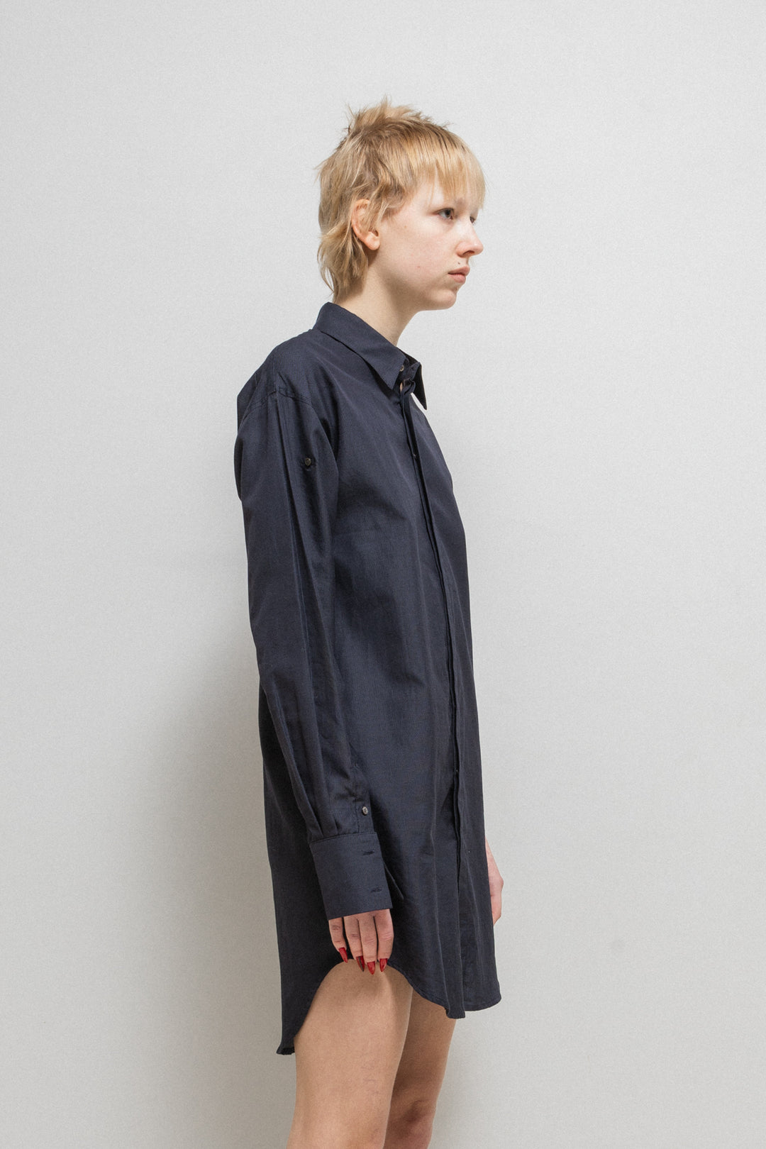 A.F VANDEVORST - FW16 Patterned long cotton shirt with cuff
