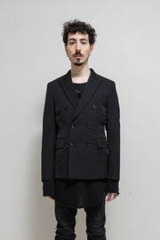 COMME DES GARCONS HOMME PLUS - Double breasted gabardine wool jacket