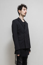 COMME DES GARCONS HOMME PLUS - Double breasted gabardine wool jacket