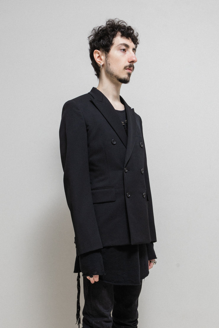 COMME DES GARCONS HOMME PLUS - Double breasted gabardine wool jacket