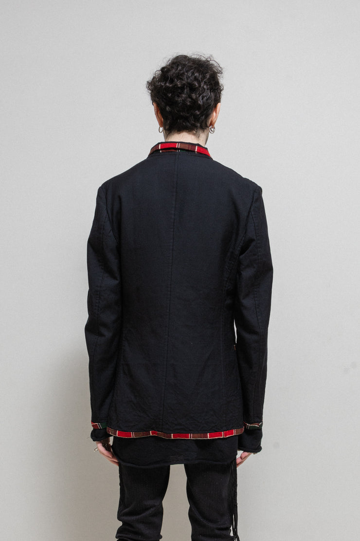 COMME DES GARCONS HOMME PLUS - FW02 Wool jacket with patterned lining