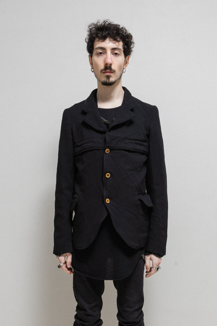 COMME DES GARCONS HOMME PLUS - FW06 Thick poly jacket with zipper details and mesh lining