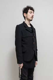COMME DES GARCONS HOMME PLUS - FW06 Thick poly jacket with zipper details and mesh lining