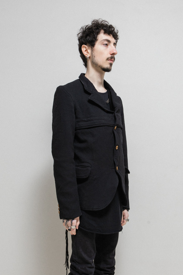 COMME DES GARCONS HOMME PLUS - FW06 Thick poly jacket with zipper details and mesh lining