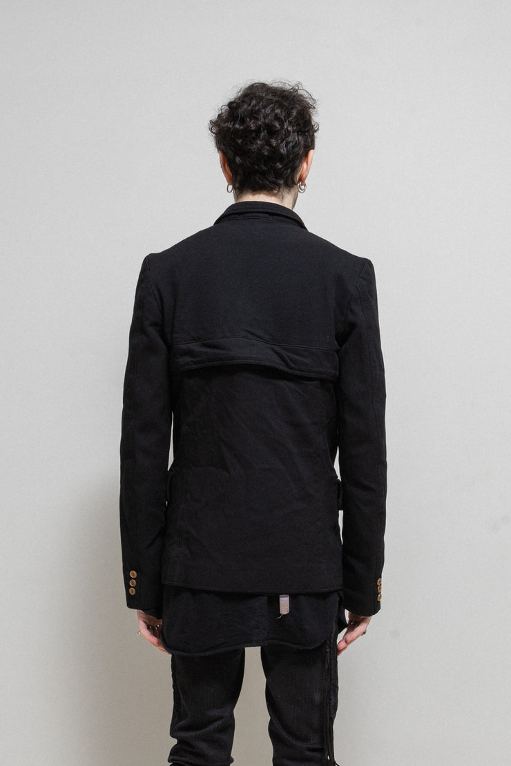 COMME DES GARCONS HOMME PLUS - FW06 Thick poly jacket with zipper details and mesh lining