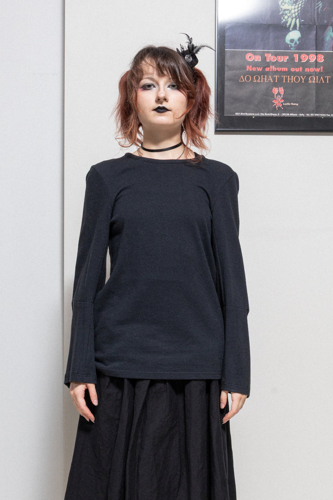 ANN DEMEULEMEESTER - FW99/00 Cotton light sweater with sleeve