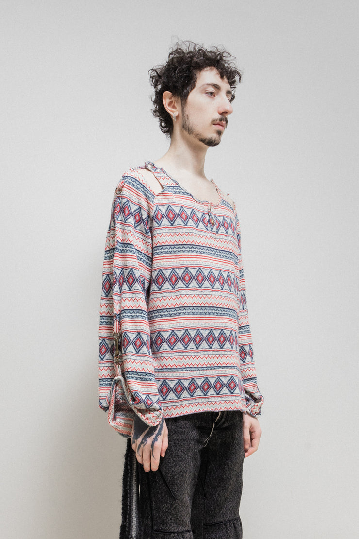 BLACKMEANS - Seditionaries patterned muslin top