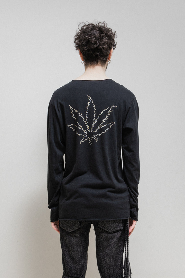 LUCIEN PELLAT-FINET - Leaf cotton longsleeve