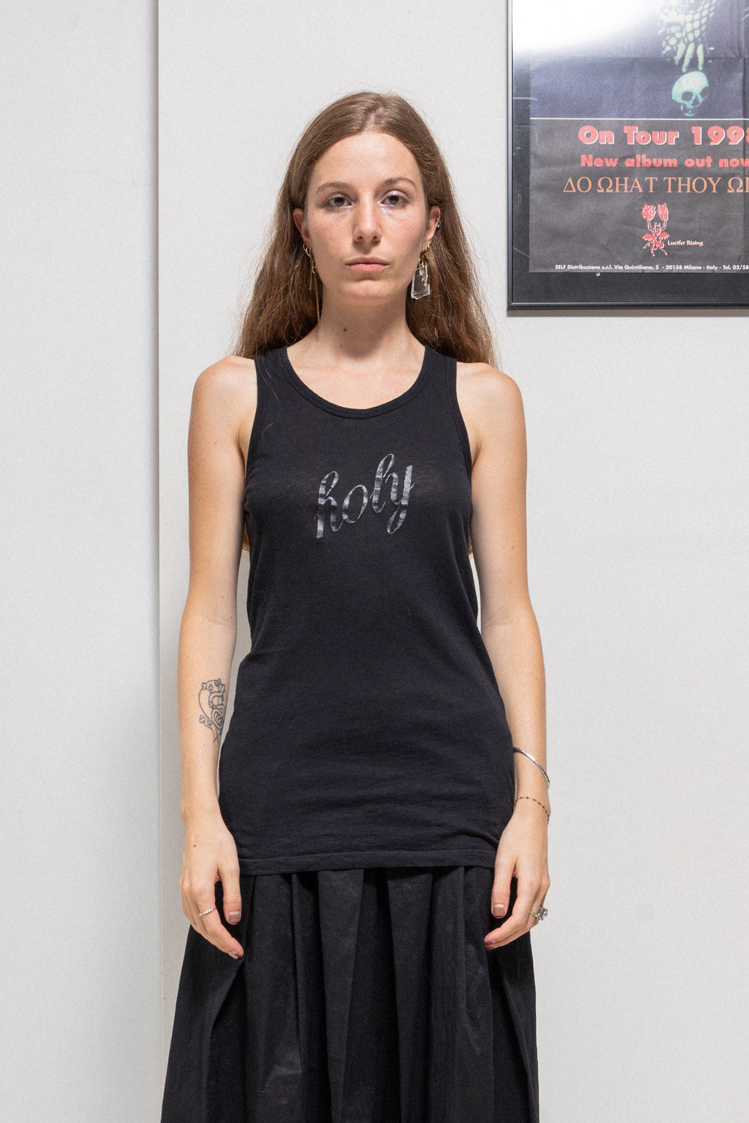 ANN DEMEULEMEESTER - Reedition of SS98 Holy cotton tank top – L'OBSCUR