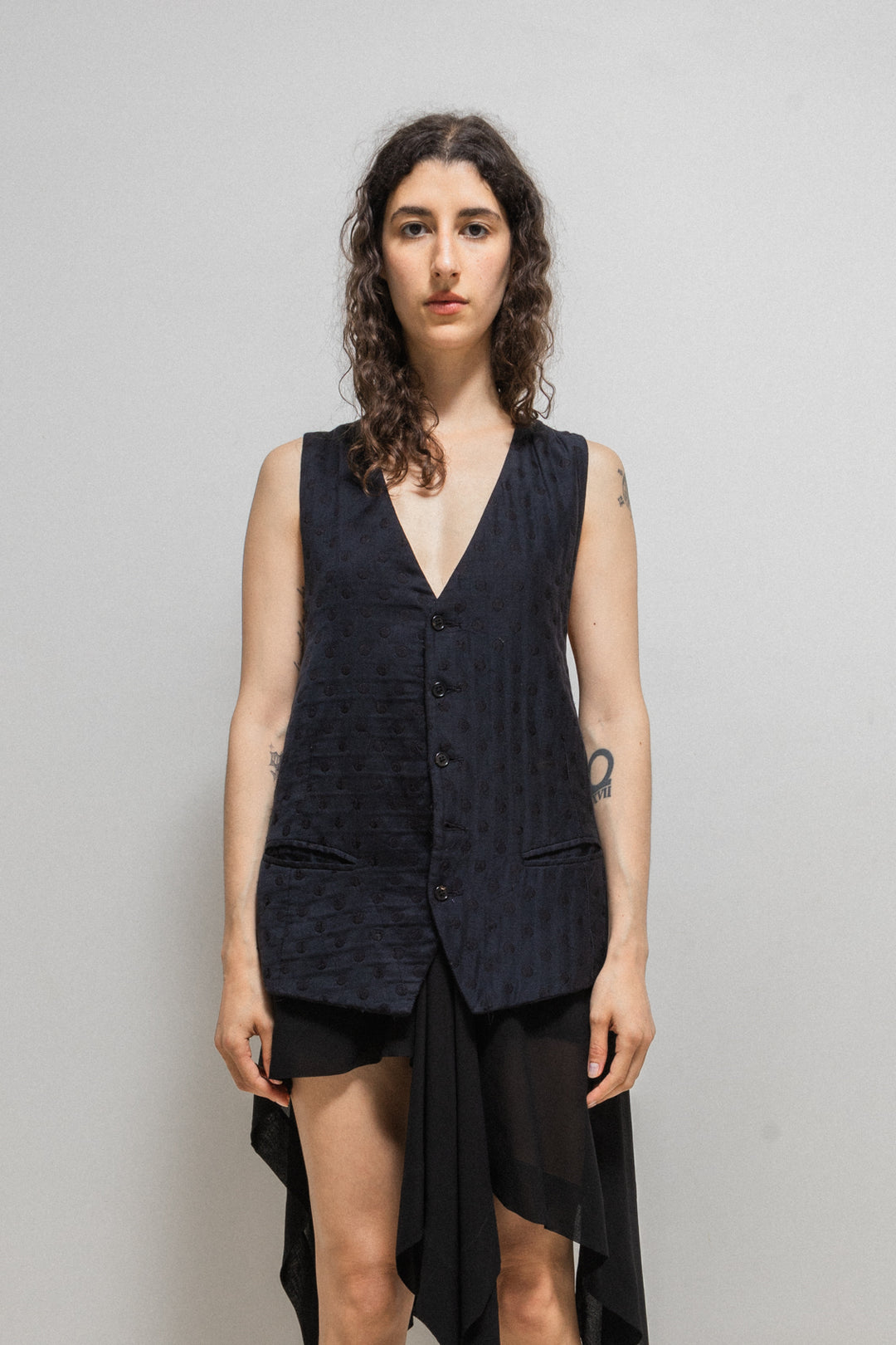 ANN DEMEULEMEESTER | ジレ ブラック レディース | YOOX