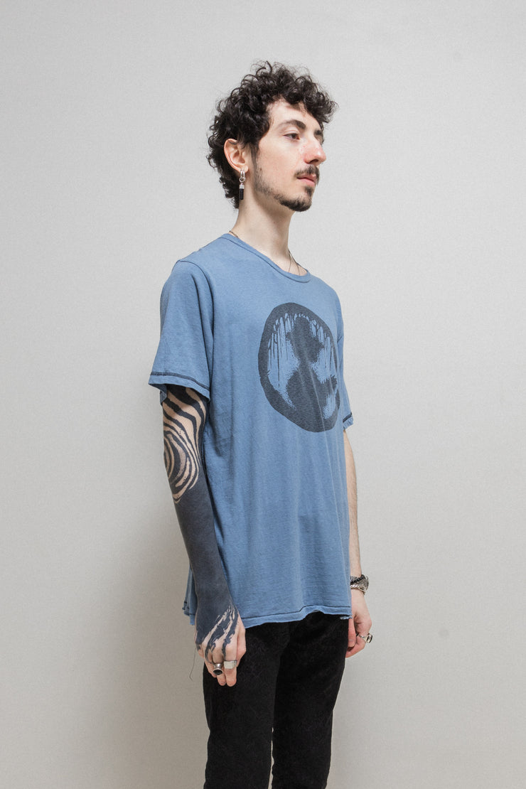UNDERCOVER - SS03 "SCAB" DI logo tee in faded blue