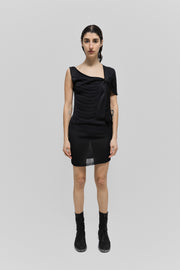 A.F VANDEVORST - SS12 Knitted dress with shoulder hook detail and Napoleon style front pattern