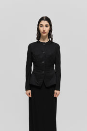 YOHJI YAMAMOTO - Darted wool jacket with double front buttoning (90's)