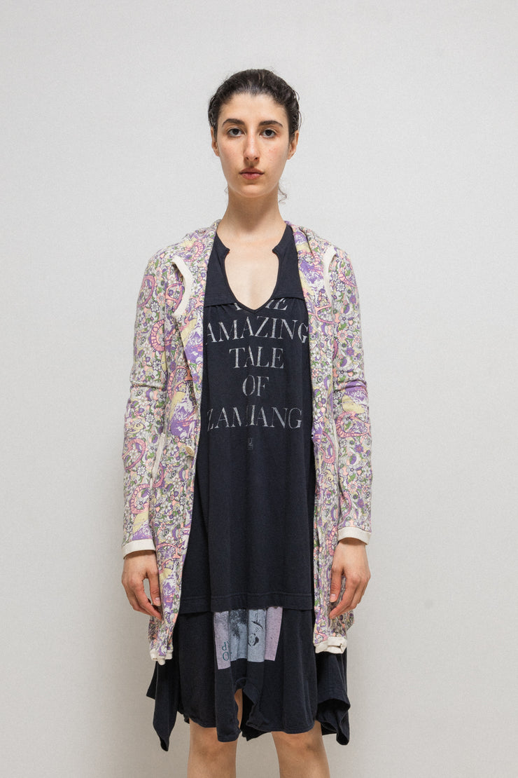UNDERCOVER - SS06 "T" Psychedelic pattern t-shirt rebuilt jacket (runway)