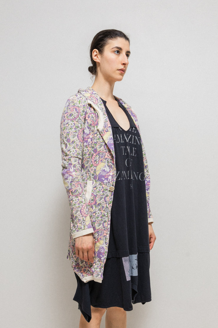 UNDERCOVER - SS06 "T" Psychedelic pattern t-shirt rebuilt jacket (runway)