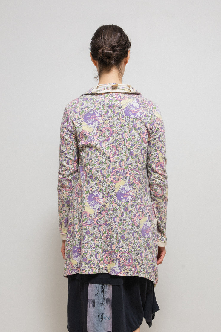 UNDERCOVER - SS06 "T" Psychedelic pattern t-shirt rebuilt jacket (runway)