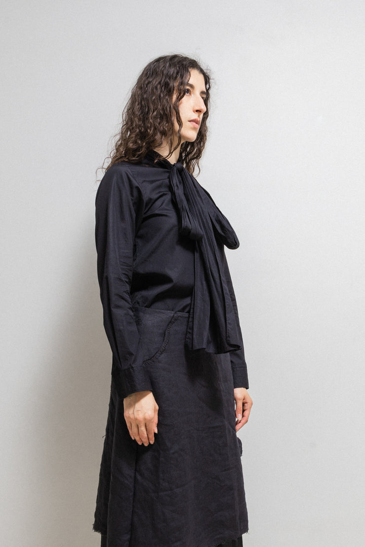 JUNYA WATANABE - FW08 Button up shirt with long neck straps to tie