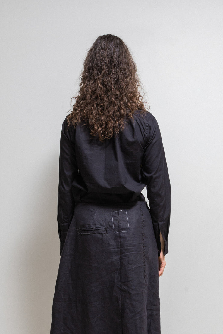 JUNYA WATANABE - FW08 Button up shirt with long neck straps to tie