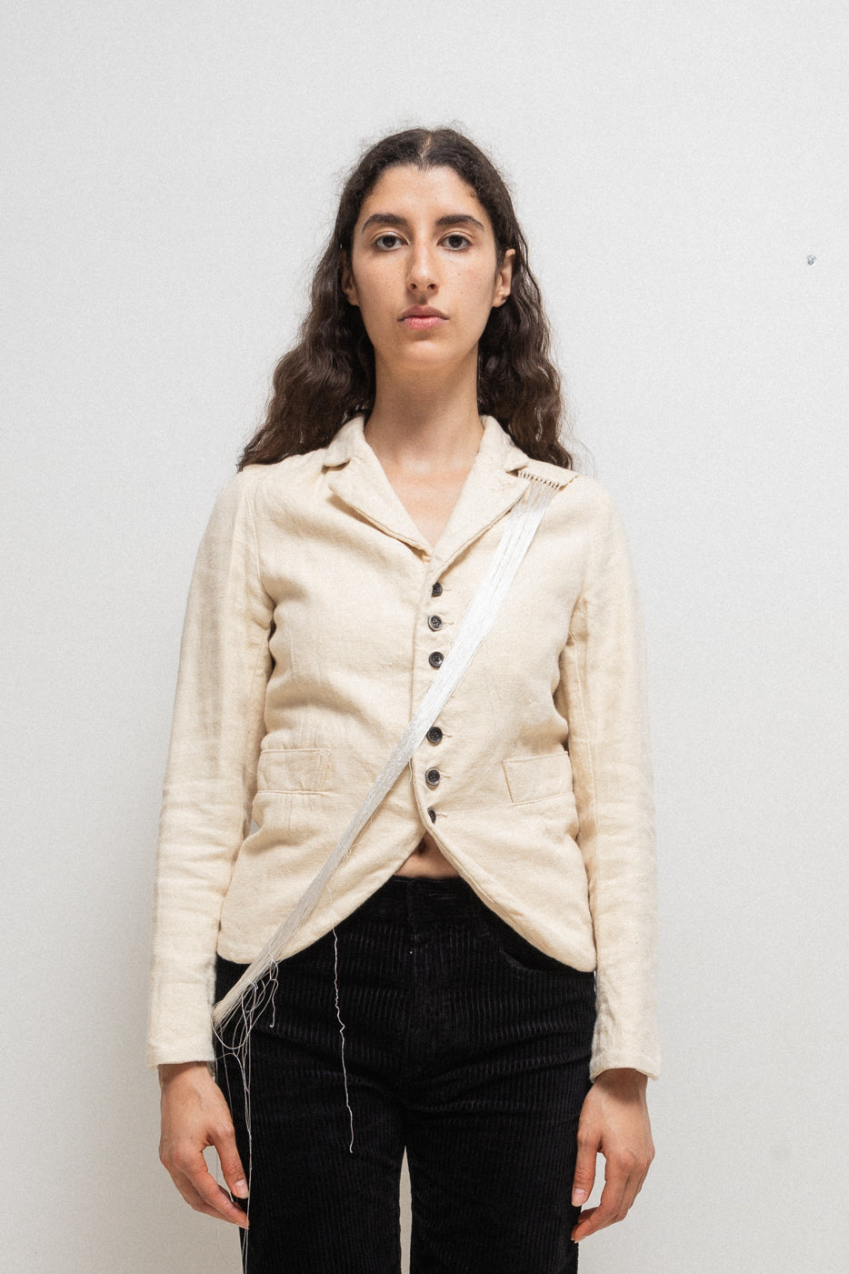 【Dries Van Noten】Embellished cuffs【関税送料込】 Kountry Club) DRIES VAN NOTEN - Fringed shash with jewel