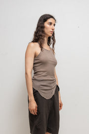 RICK OWENS - SS02 "VAPOR" Dickflap ribbed tank top