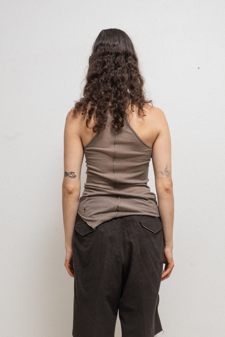 RICK OWENS - SS02 "VAPOR" Dickflap ribbed tank top