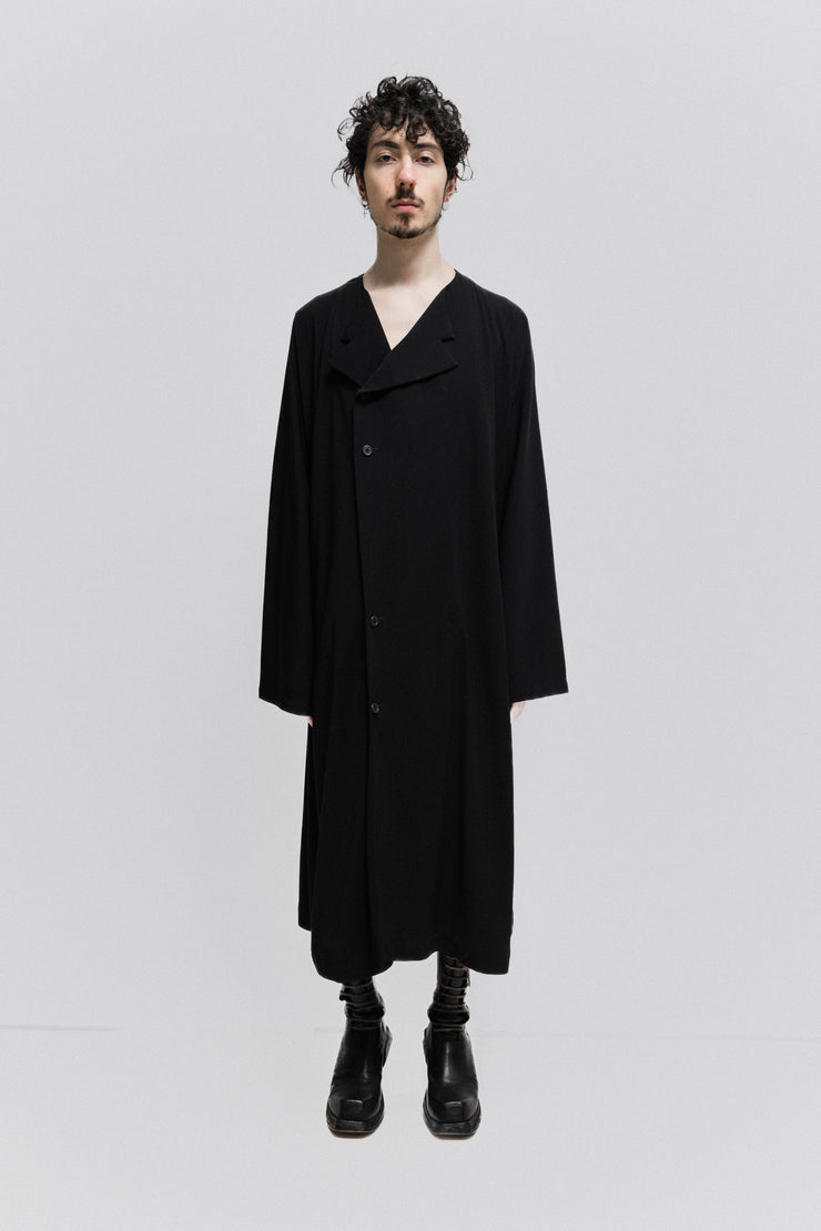 YOHJI YAMAMOTO POUR HOMME - SS97 Thin gabardine wool button up coat