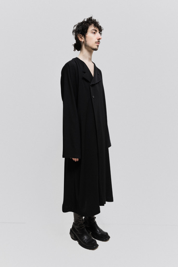 YOHJI YAMAMOTO POUR HOMME - SS97 Thin gabardine wool button up coat