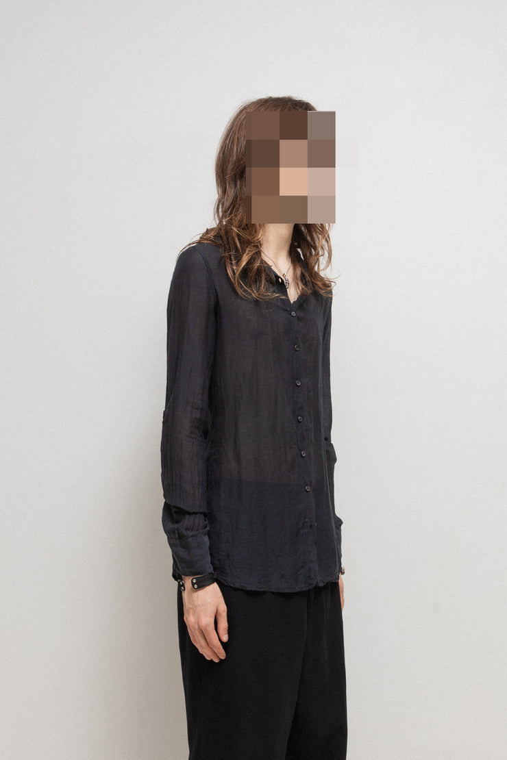 (Kountry Club) POÈME BOHÉMIEN - FW14-15 Cotton and silk thin button up shirt