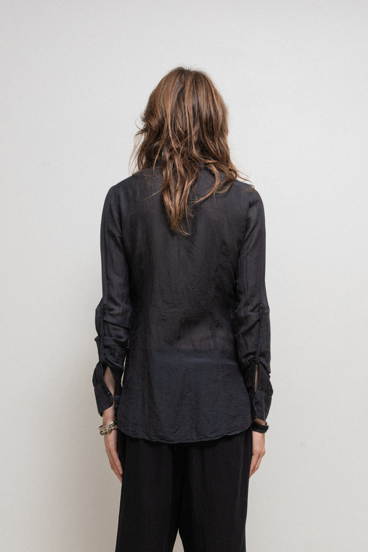 (Kountry Club) POÈME BOHÉMIEN - FW14-15 Cotton and silk thin button up shirt