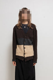 JUNYA WATANABE MAN - FW03 Textured wool button up cardigan with loose threads
