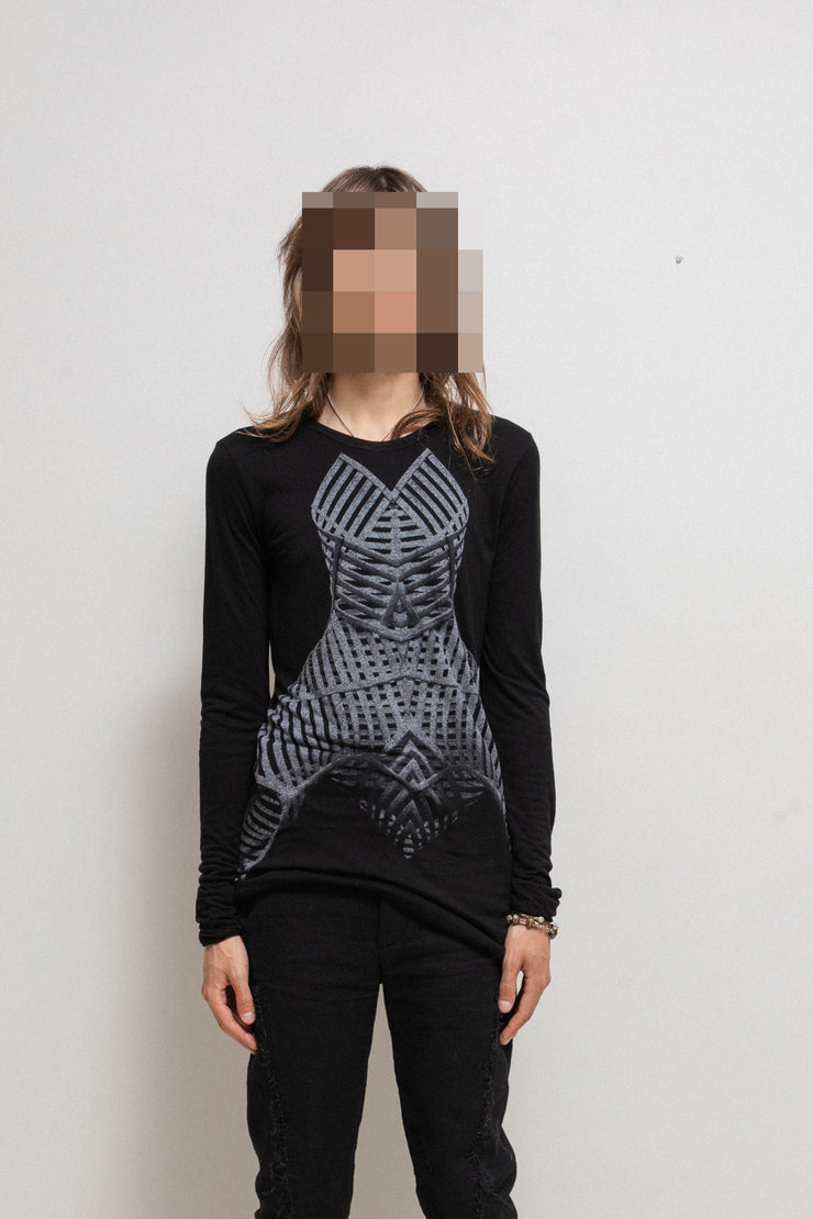 GARETH PUGH - 2010’s Cashmere blend printed longsleeves