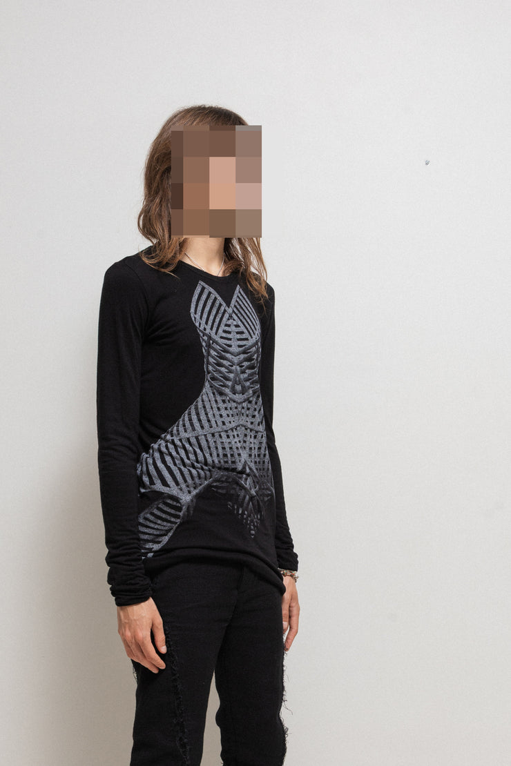 GARETH PUGH - 2010’s Cashmere blend printed longsleeves