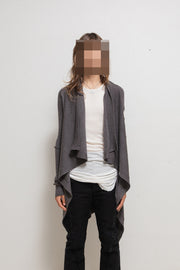 RICK OWENS - FW11 "LIMO" 100% merino wool cardigan with inner strap