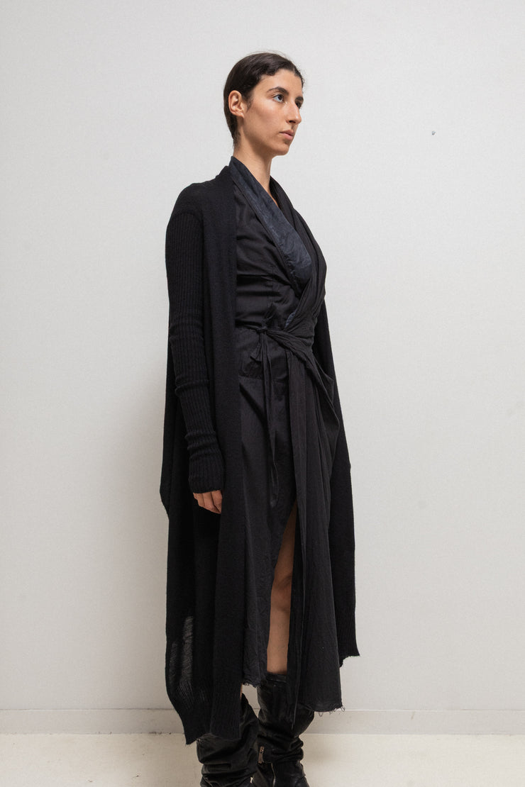RICK OWENS - FW07 « Exploder » Soft wool cardigan with extra long sides