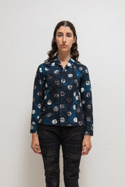 UNDERCOVER - FW03 « Paper Doll » Cotton overshirt with scribbled polka dot pattern